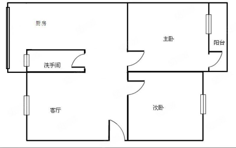 广州有色金属研究院2室1厅1卫65㎡南北220万