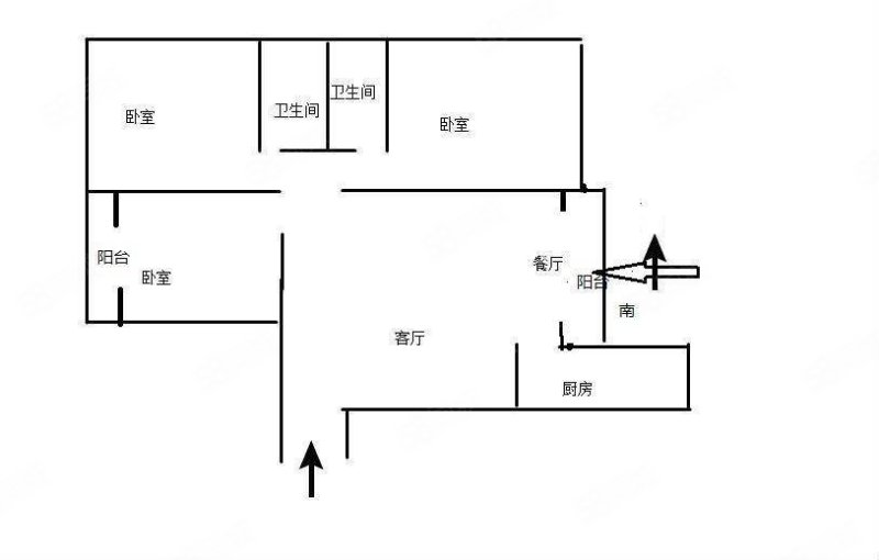 翠湖雅苑3室2厅2卫130㎡南北62.6万