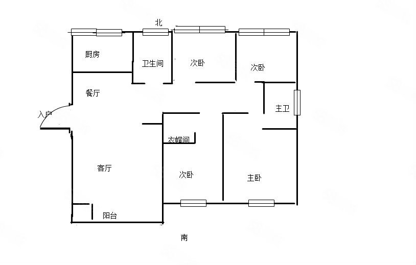 联丰世纪苑4室2厅2卫158.31㎡南260万