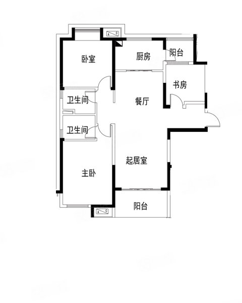 睢宁碧桂园3室2厅1卫123.5㎡南北105万