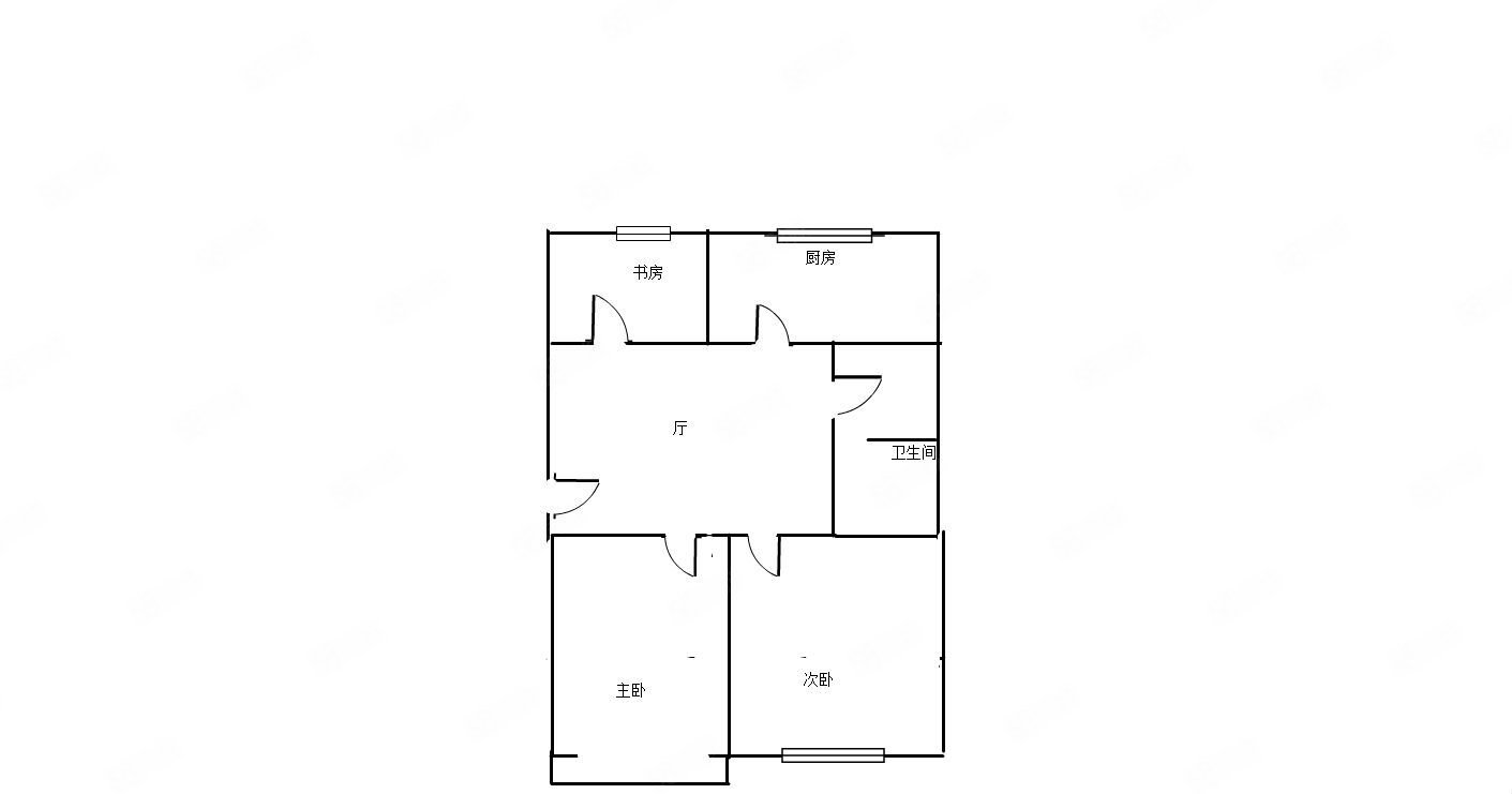 盧西嘉園2室1廳1衛(wèi)65.98㎡南北186萬
