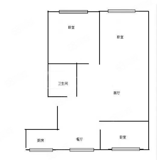 唯美品格3室2厅1卫131.05㎡南北88.6万