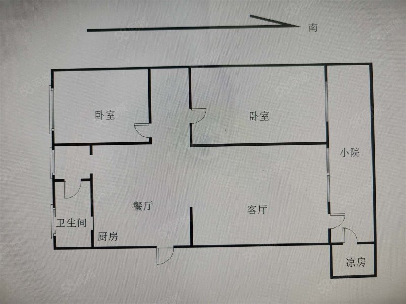 附小楼2室2厅1卫75㎡南北61万