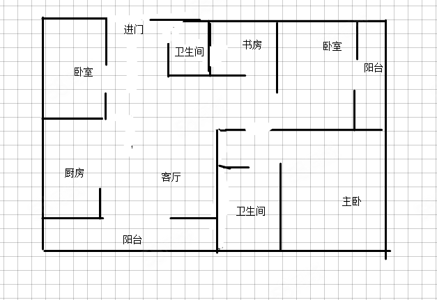 玫瑰星城4室2厅2卫131㎡南北133万