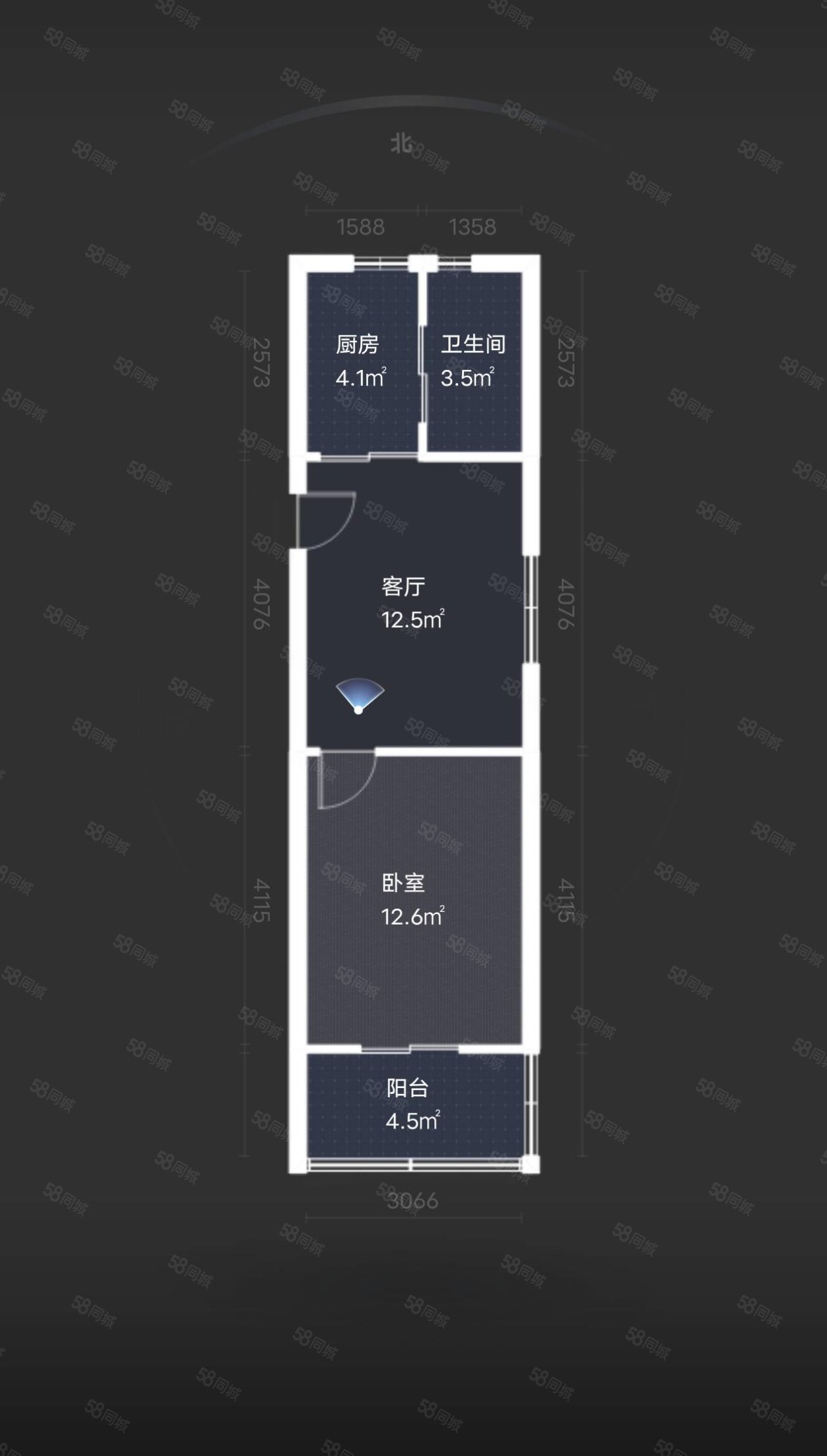 健康路46-48号楼1室1厅1卫39.17㎡南22.8万