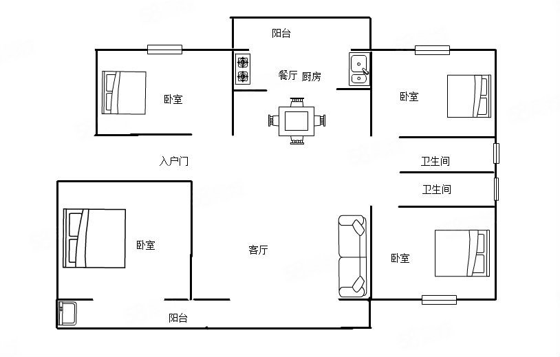 【10图】界首 4室2厅2卫 126.0平米 145.00万元,锦华府-阜阳58同城