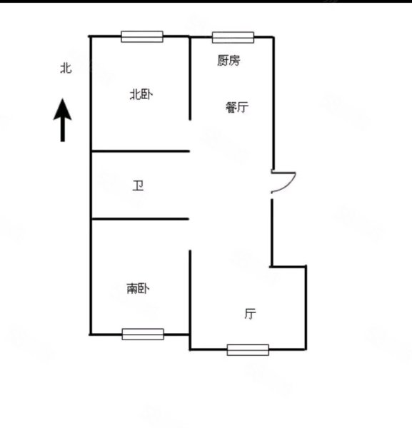 金城春田2室2厅1卫88㎡南北31.8万