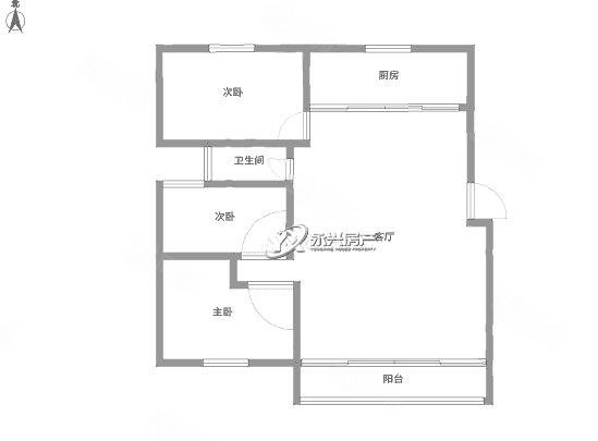 东湖湾(公寓住宅)3室2厅1卫105㎡南北51万