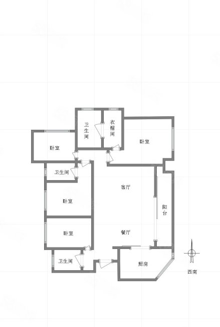 融创滨江壹号臻江府4室2厅3卫149.62㎡南北228万