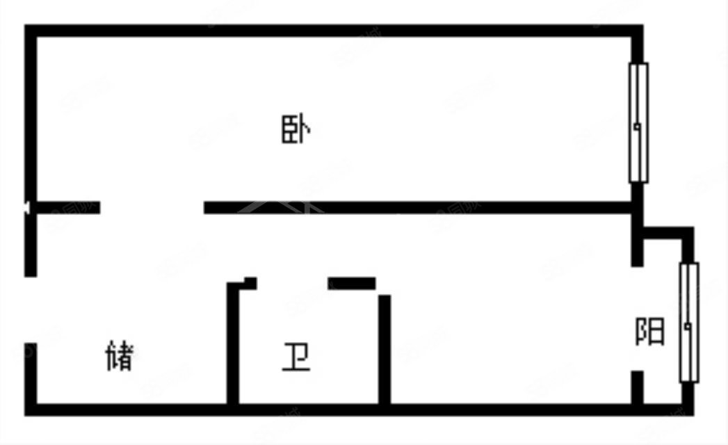 安和小区1室1厅1卫36㎡南25万