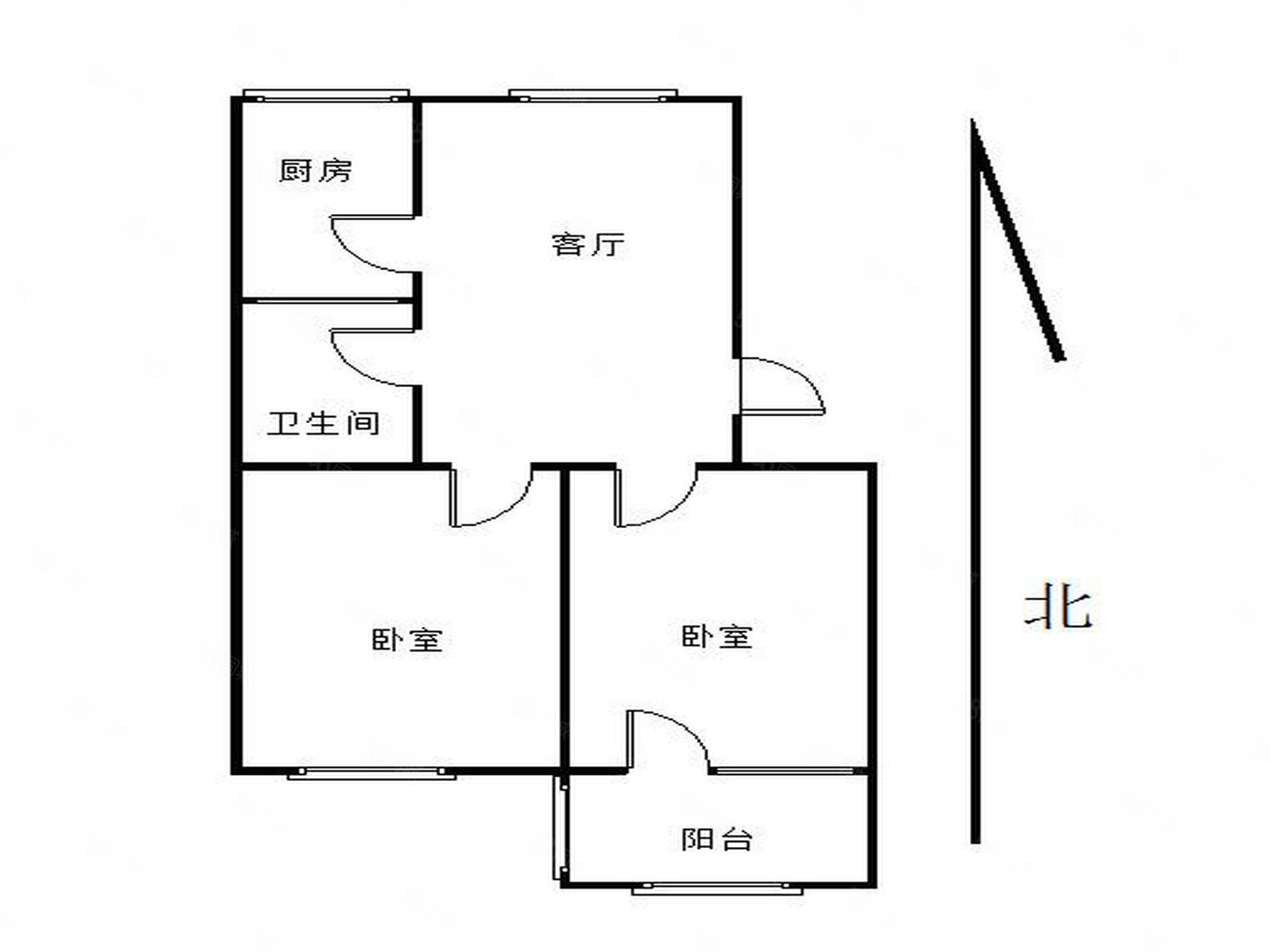 明建花园2室2厅1卫81㎡南32.8万