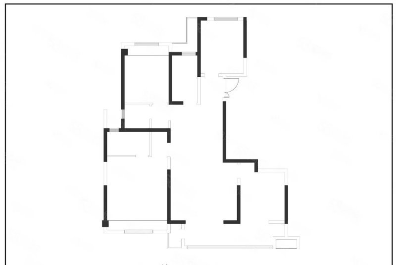 君澜华府2室2厅1卫97㎡南北53万