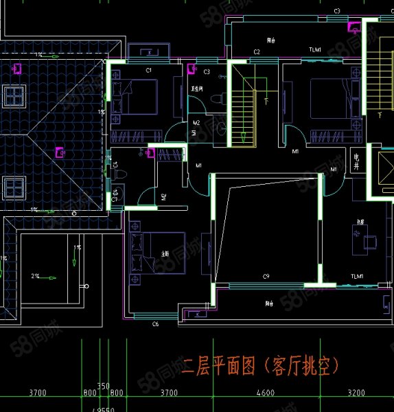 天泰华府6室2厅5卫256.71㎡南北790万