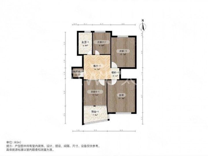 新世纪名苑4室3厅2卫206㎡南1999万