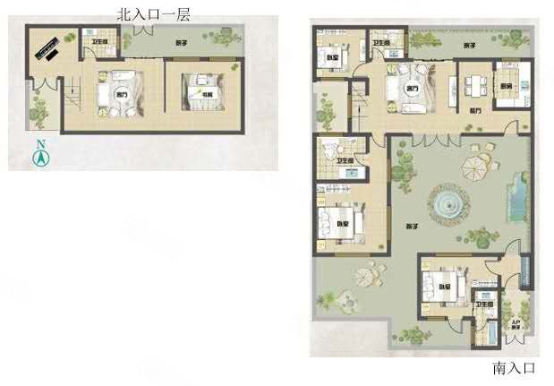 德宝方顶5室3厅4卫207.5㎡南北400万