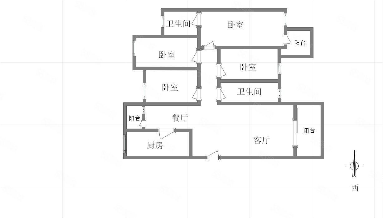 隆鑫盛世普天(B区)5室2厅2卫138.15㎡南北173万