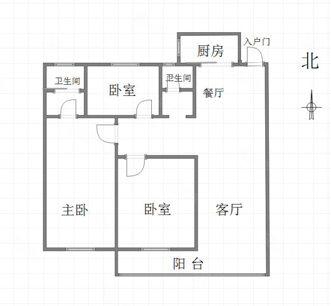 学府壹号院3室2厅2卫124㎡南北116万