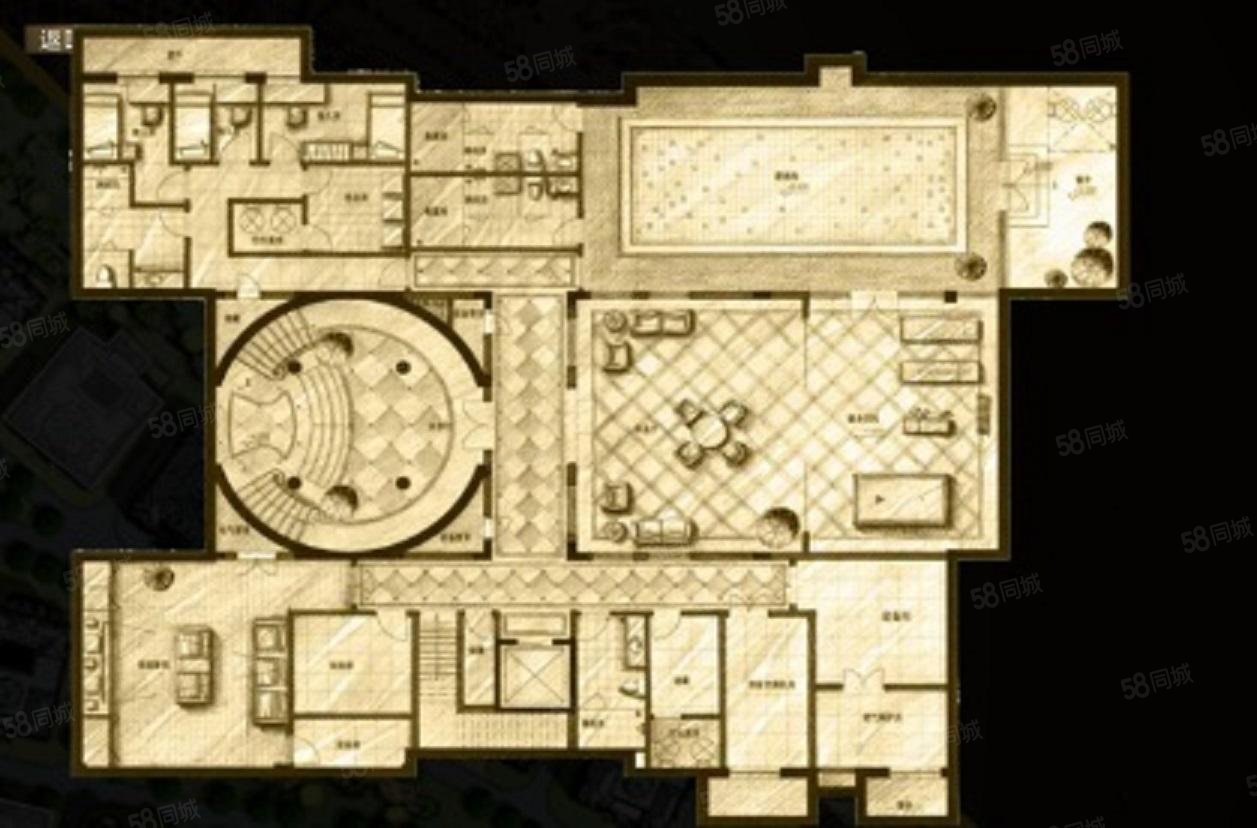 財富公館5室3廳5衛(wèi)1496.75㎡南北8500萬