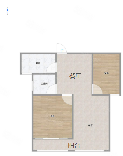 金鼎华郡2室2厅1卫97.22㎡南北62万