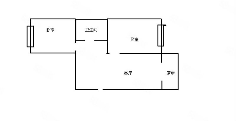 健康乐园2室1厅1卫65㎡东西49.8万