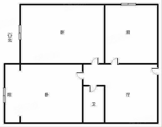 西北一路118号院2室1厅1卫62.3㎡南55万