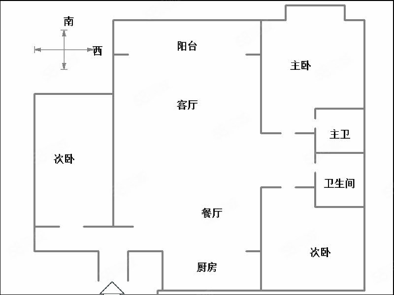 大禹金色华苑3室2厅2卫143㎡南北82.9万