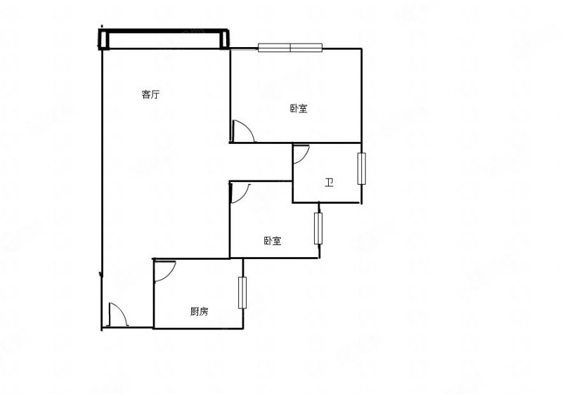 都会轩2室1厅1卫97.26㎡南北290万