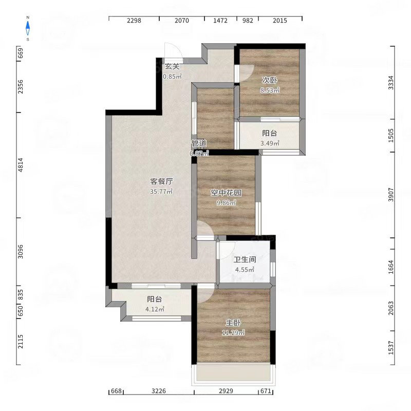 逸墅庄园(别墅)4室2厅4卫249㎡南北168万