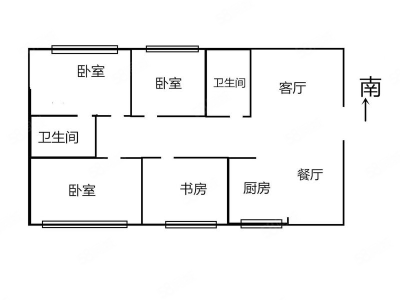 御馨花都4室2厅2卫203㎡南北133万