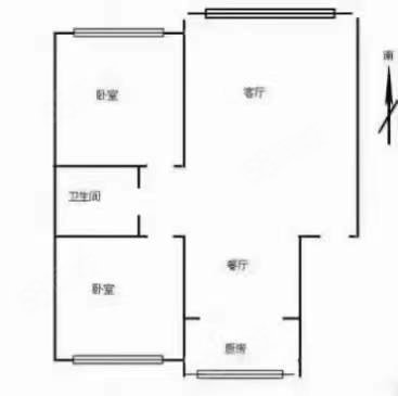 弘海小区(一期)2室2厅1卫130㎡南北88.8万