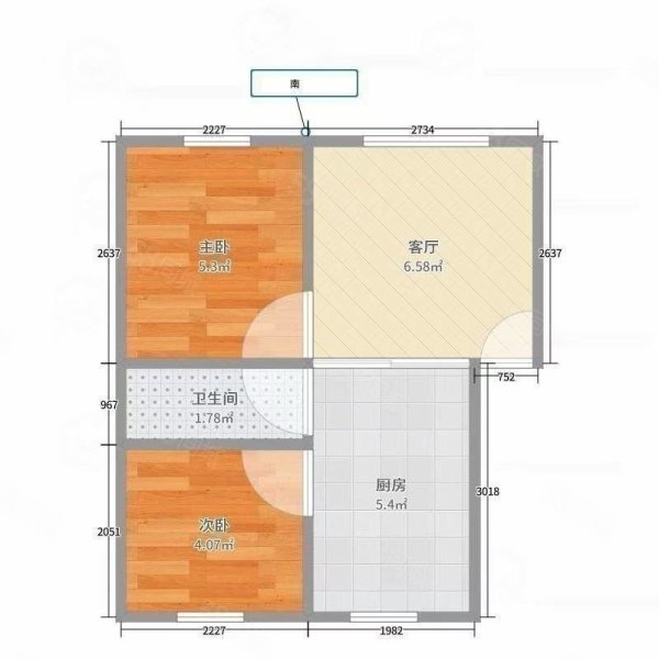 锦绣家园2室1厅1卫86㎡南北43万