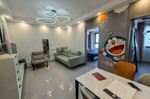 三年楼龄人车分流园林小区 精装两室未住送家具家电 免大税带储