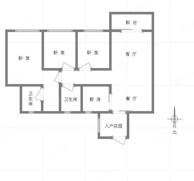 富州新城3室2厅2卫138㎡南124万