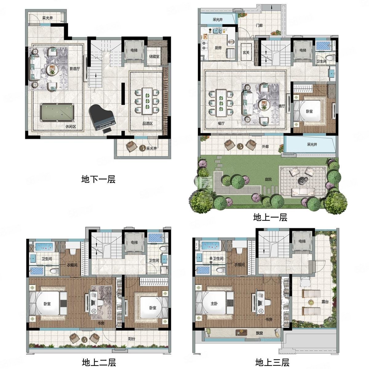 和谐景苑小区5室2厅4卫386㎡东西280万