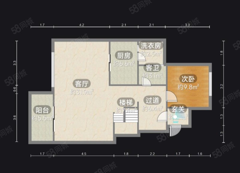 复地花屿城(C区)4室2厅3卫157㎡南北260万