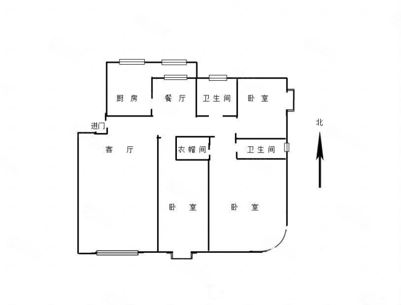 瑞海姆公寓3室2厅2卫155.04㎡南北315万