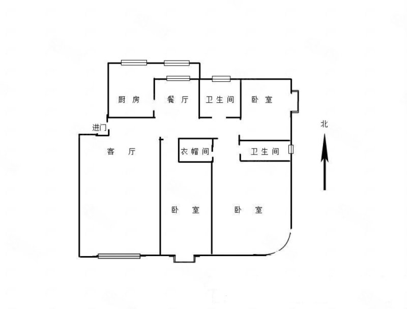 瑞海姆公寓3室2厅2卫155.04㎡南北315万