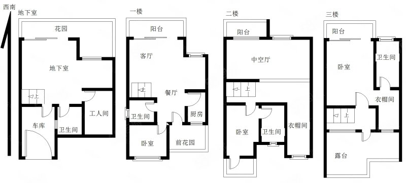 雅居乐新城佰利山名门别墅4室2厅3卫197㎡南北298万