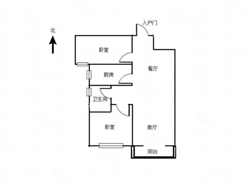 怡佳百合2室2厅1卫92.9㎡南北49.5万