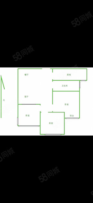 北城枫景(莲池)3室2厅1卫104㎡南99万