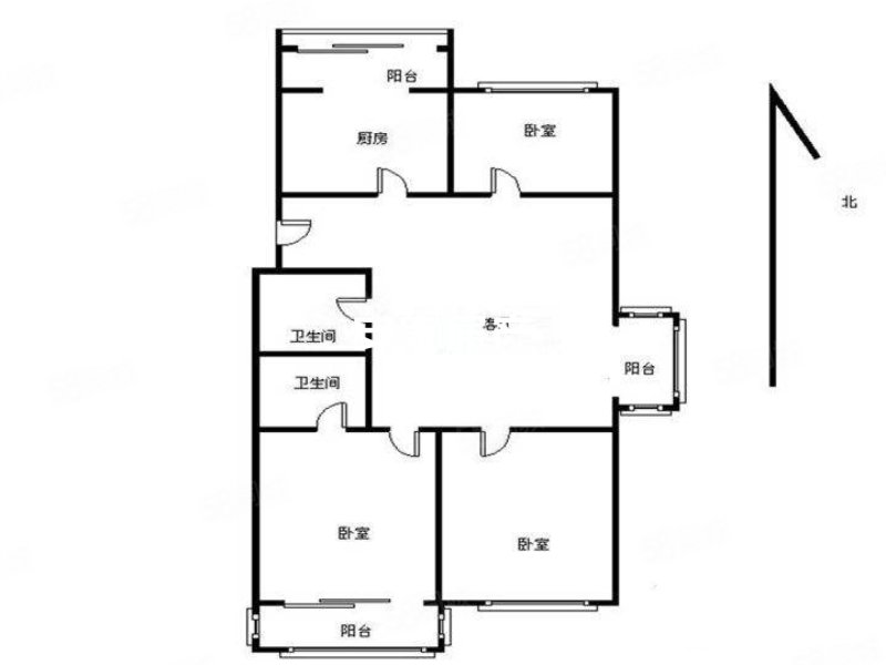 江山壹品3室2厅2卫107㎡南北50万