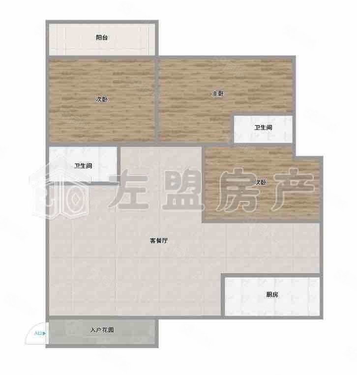 山水传说水韵府4室2厅2卫120.01㎡南北83万