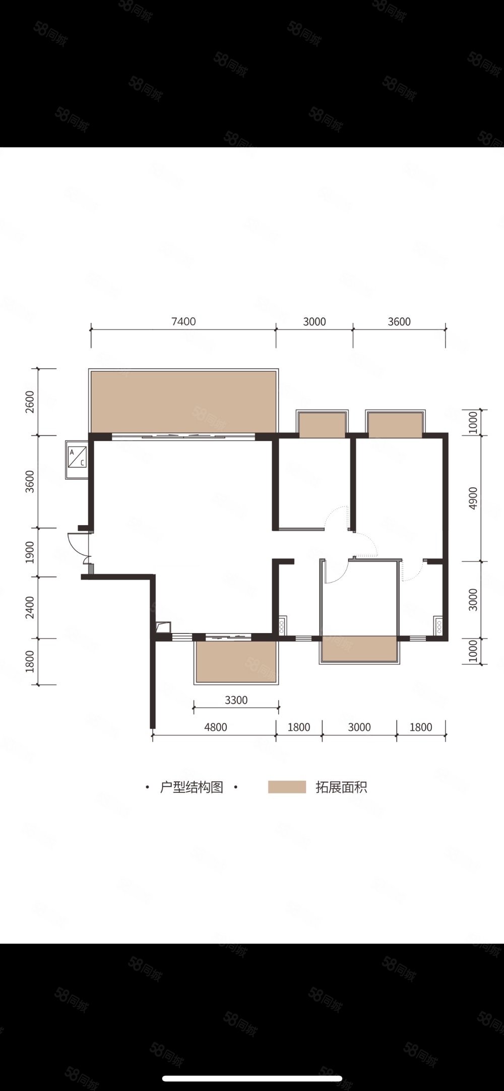 凯旋1号上水湾4室2厅2卫128.73㎡北132万