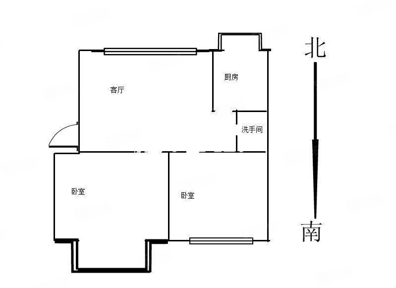 科技新村2室2厅1卫63㎡南北45万