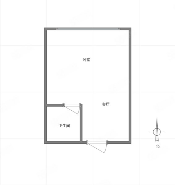 九街高屋1室0厅1卫34.88㎡南北37万