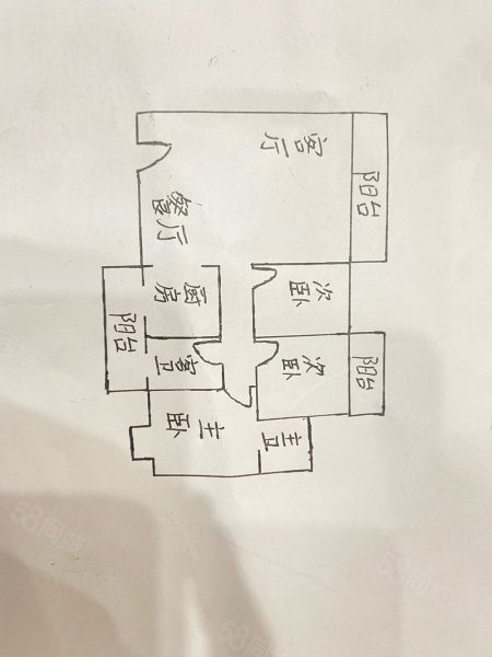 西子大厦3室2厅2卫112.8㎡南北83万