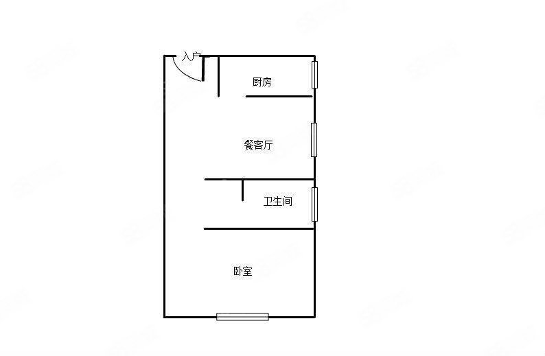 圣地新都会1室1厅1卫55.66㎡南35万