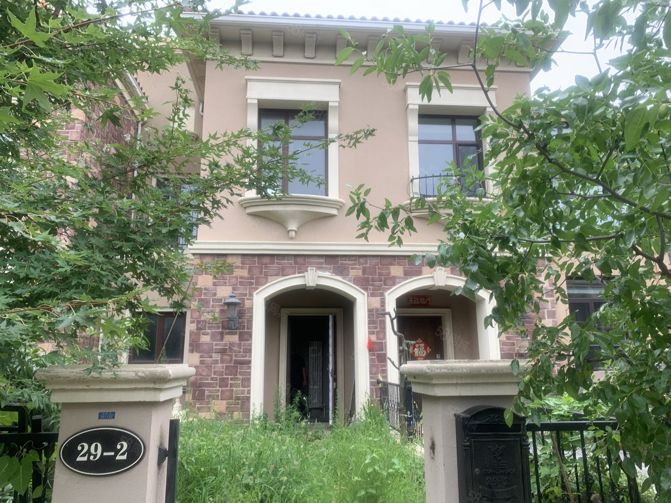 亿达春田留庄,70年纯地上,3层加阁楼,南北花园,带车库,留庄-大连58