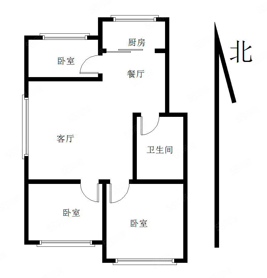 书香庭院(一期)3室2厅1卫93.6㎡南北81万