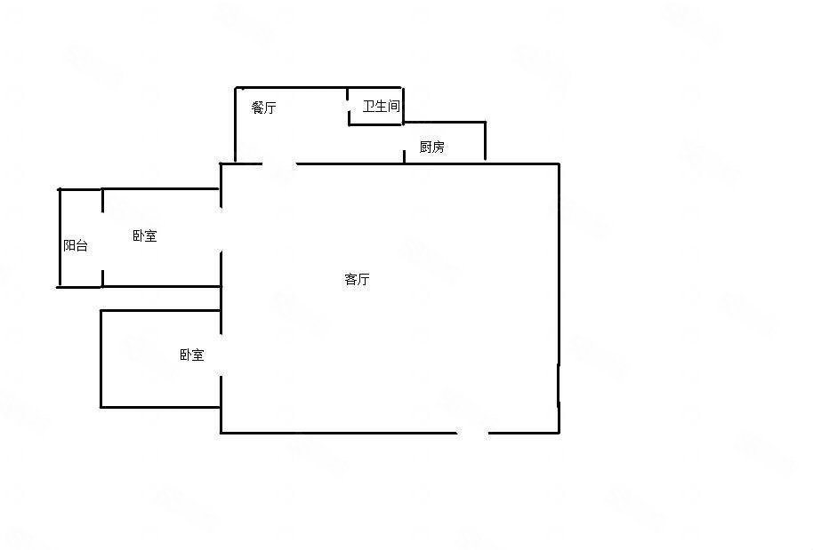 寺沟新村2室1厅1卫66.9㎡南北17万